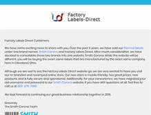 Tablet Screenshot of labels-direct.com